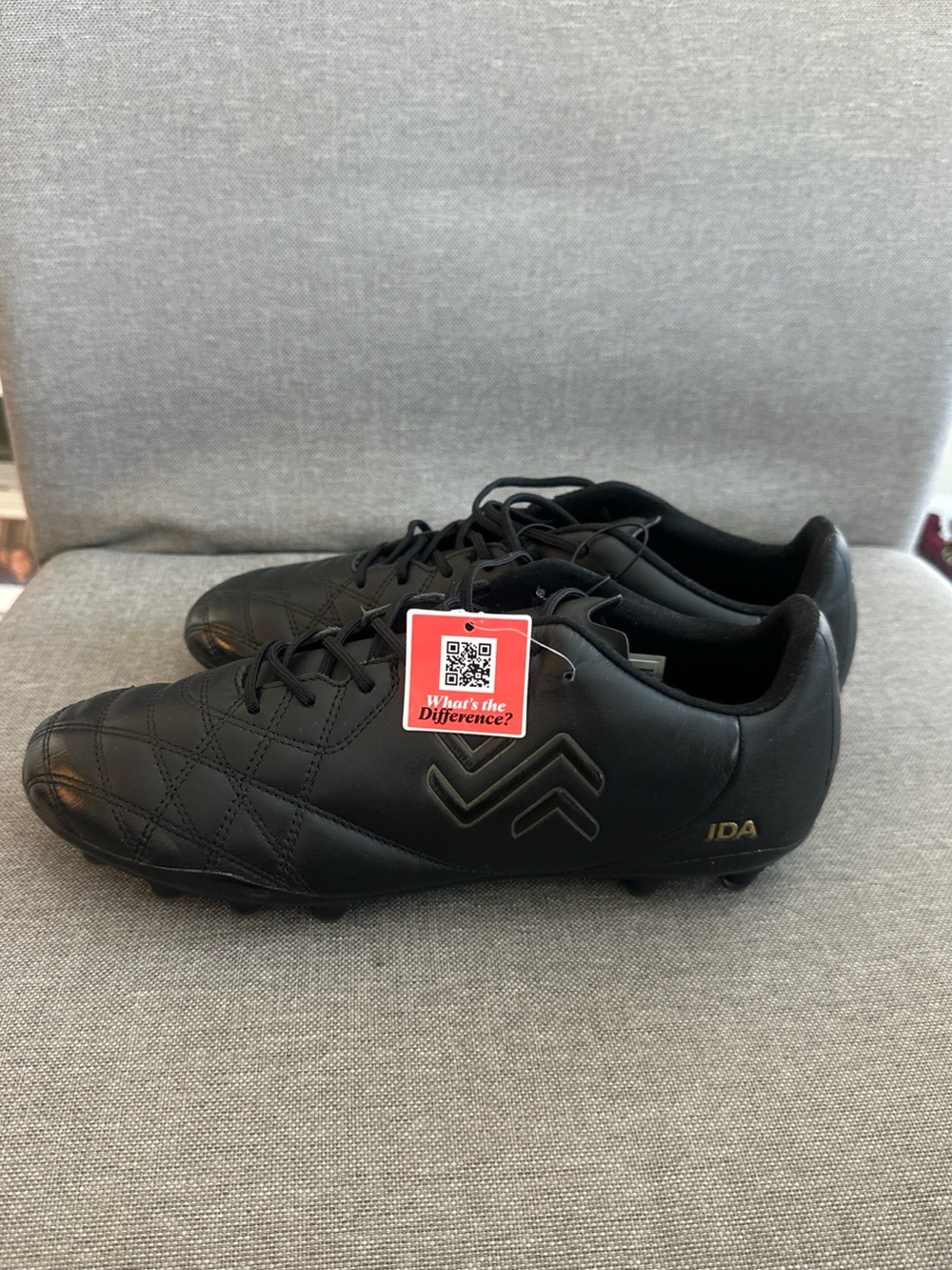 IDA Sports Women Classica Leather Soccer Cleats Shoes Black New Tag Size 11